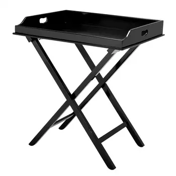 Столик (to4rooms) черный 77x81x59 см.