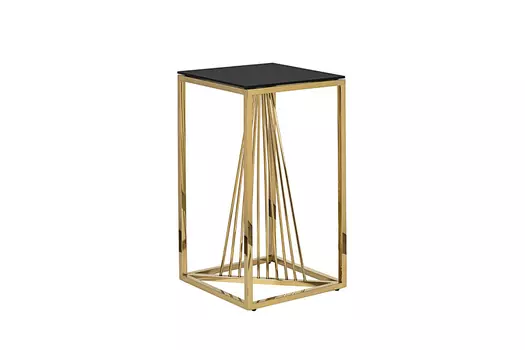 Столик журнальный (garda decor) золотой 38x70x38 см.