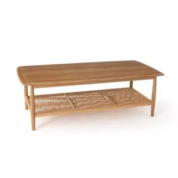 Столик журнальный malora (laredoute) коричневый 120x40x60 см.