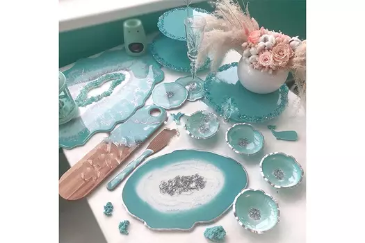 Столовый набор «sky» (kovka object) голубой