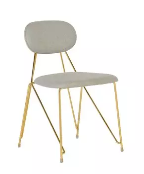 Стул alice (bradexhome) серый 47x78x54 см.