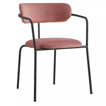 Стул ant (bradexhome) розовый 58x79x54 см.