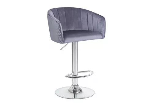 Стул барный darcy серый (dobrin) серый 51x107x51 см.