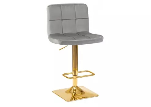 Стул барный goldie (dobrin) серый 42x94x52 см.