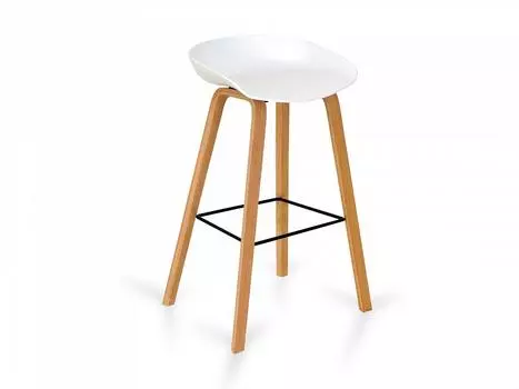 Стул барный libra (ogogo) белый 50x85x40 см.