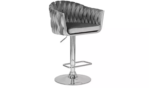 Стул барный marcel серый (dobrin) серый 55x110x49 см.