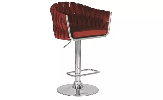 Стул барный marcel винный (dobrin) красный 55x110x49 см.