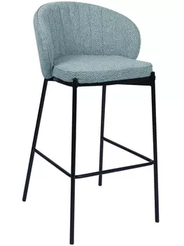 Стул барный milan (bradexhome) бирюзовый 53x102x52 см.