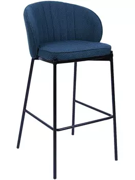 Стул барный milan (bradexhome) синий 53x102x52 см.