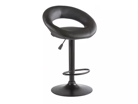 Стул барный mira black (dobrin) черный 53x102x47 см.