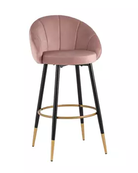 Стул барный наоми велюр розовый (stoolgroup) розовый