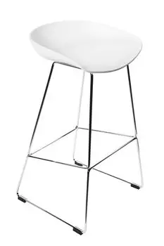 Стул барный neo (bradexhome) белый 40x84x40 см.