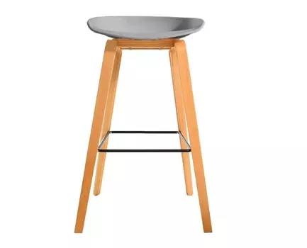 Стул барный quadro (bradexhome) серый 42x84x42 см.