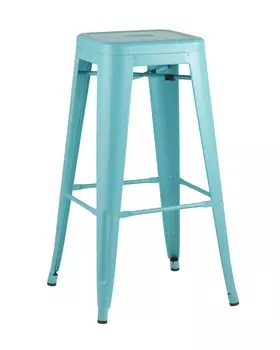Стул барный tolix (stoolgroup) голубой 43x77x43 см.