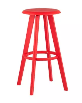 Стул барный вращающийся hoker (stoolgroup) красный 36x75x37 см.