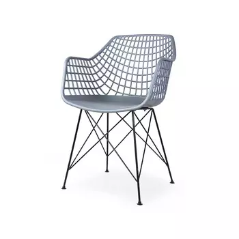 Стул bertoia plastic (desondo) серый 57x86x52 см.