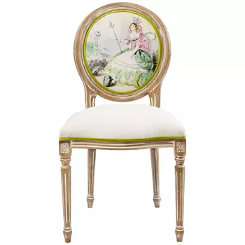 Стул «царственная роза» (object desire) белый 48x97 см.