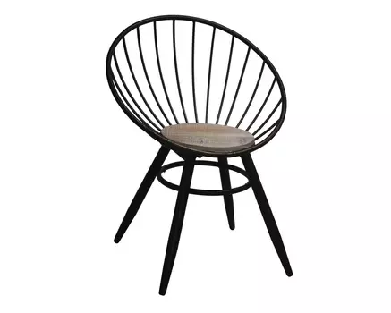 Стул clarita (to4rooms) черный 60.0x76.0x38.5 см.