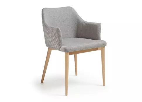 Стул danai серый тканевый (la forma) серый 54x80x57 см.