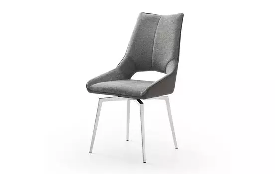 Стул dc1239 серый/ноги сталь (esf) серый 62.0x93.0x50.0 см.