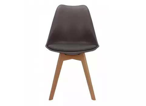 Стул eames bon (bradexhome) коричневый 54x84x54 см.