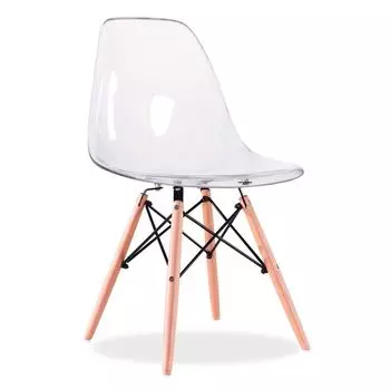 Стул eames (bradexhome) прозрачный 53x81x46 см.