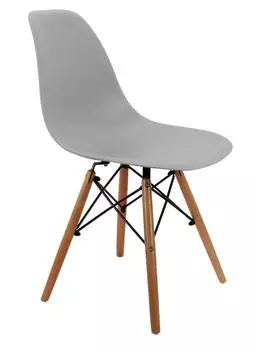 Стул eames (bradexhome) серый 46x82x55 см.
