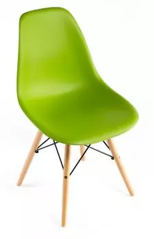 Стул eames (bradexhome) зеленый 46x82x55 см.