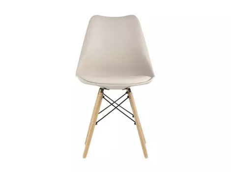 Стул eames soft (stoolgroup) бежевый 48x82x43 см.