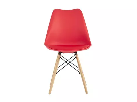 Стул eames soft (stoolgroup) красный 48x82x43 см.