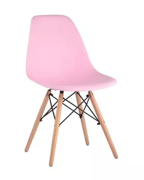 Стул eames wood (stoolgroup) розовый 46x81x53 см.