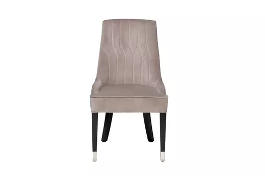Стул elegante велюр жемчужно-серый cat4 56*65*101см (garda decor) серый