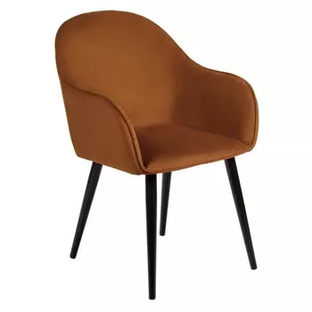 Стул frida терракотовый велюр (bradexhome) коричневый