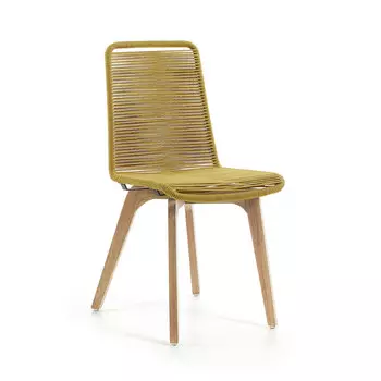 Стул glendon (la forma) желтый 45x90x58 см.