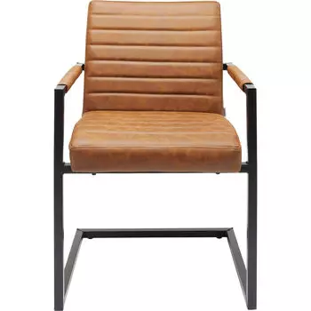 Стул консольный с подлокотниками barone (kare) коричневый 55x88x60 см.