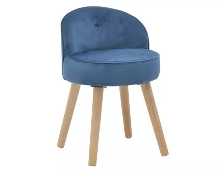 Стул lace (to4rooms) синий 45x65x45 см.