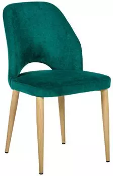 Стул ledger измр/натуральный дуб (r-home) зеленый 48x87x59 см.