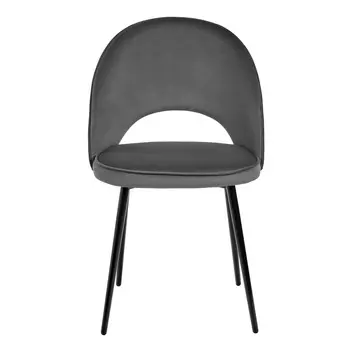 Стул leo тёмно-серый с жаккардом (bradexhome) серый