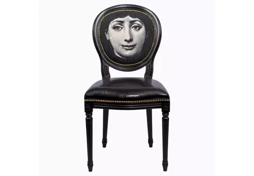 Стул лина , версия портрет (object desire) черный 50.0x98.0x47.0 см.