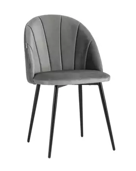 Стул логан велюр (stoolgroup) серый 50x87x50 см.