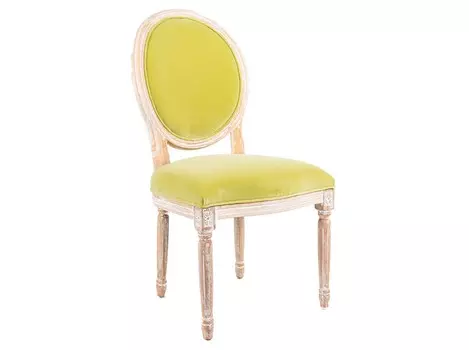 Стул «луи / липовый цвет» (белый жемчуг) (object desire) желтый 62.0x101.0x50.0 см.