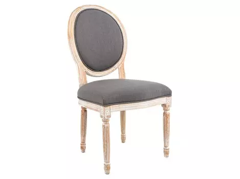 Стул «луи / туманная луна» (белый жемчуг) (object desire) серый 62x101x50 см.