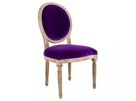Стул «луи / ультрафиолет» (лесной орех) (object desire) фиолетовый 62x101x50 см.
