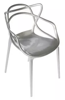 Стул masters (bradexhome) серебристый 54x82x56 см.