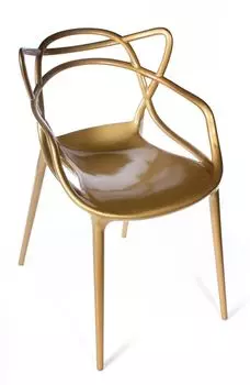 Стул masters (bradexhome) золотой 54x82x56 см.