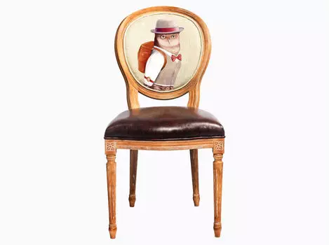 Стул «мистер букля» (object desire) коричневый 50.0x98.0x47.0 см.