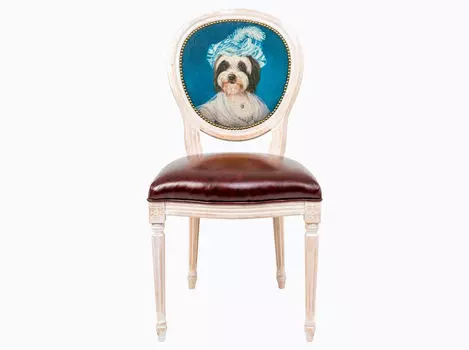 Стул «музейный экспонат», версия 36 (object desire) голубой 55.0x90.0x50.0 см.