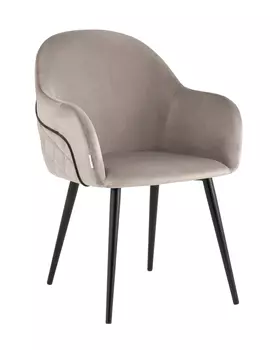 Стул новел велюр серо-коричневый (stoolgroup) серый