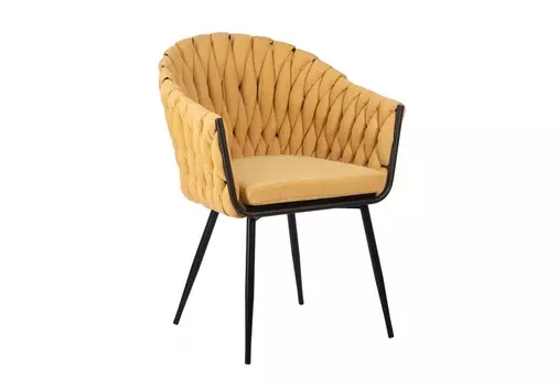 Стул обеденный matilda (dobrin) желтый 62x86x56 см.