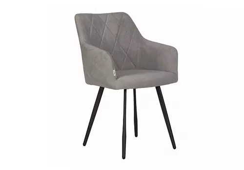 Стул обеденный roby серый (dobrin) серый 60x82x55 см.